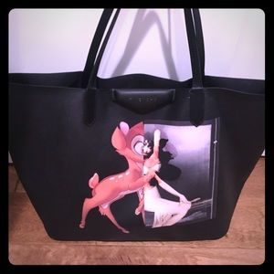 Givenchy like tote with the Bambi art.